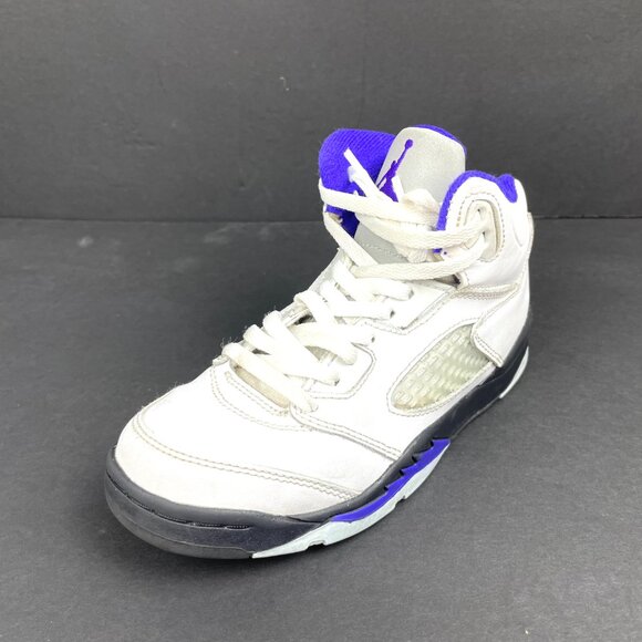 Nike Air Jordan 5 Retro (GS) “Grape Ice” White/Court Purple 440889-141 Size 13C - Picture 3 of 11